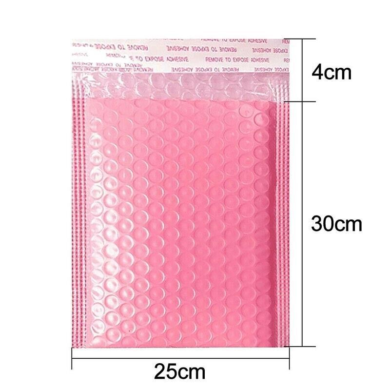 50 Pcs Poly Bubble Mailer Envelopes Pink Padded Bags