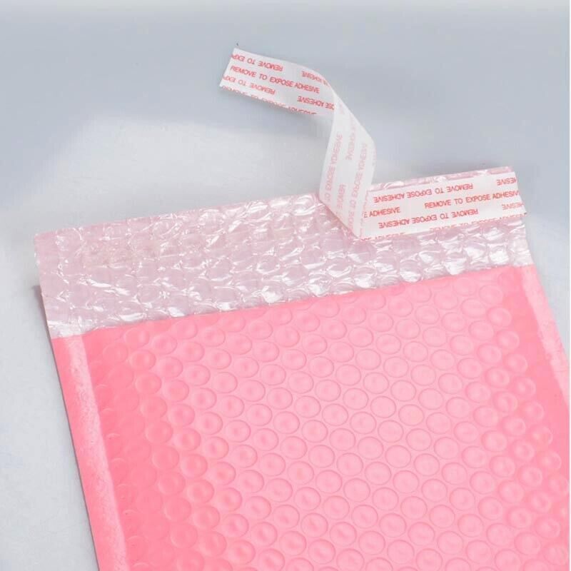 50 Pcs Poly Bubble Mailer Envelopes Pink Padded Bags