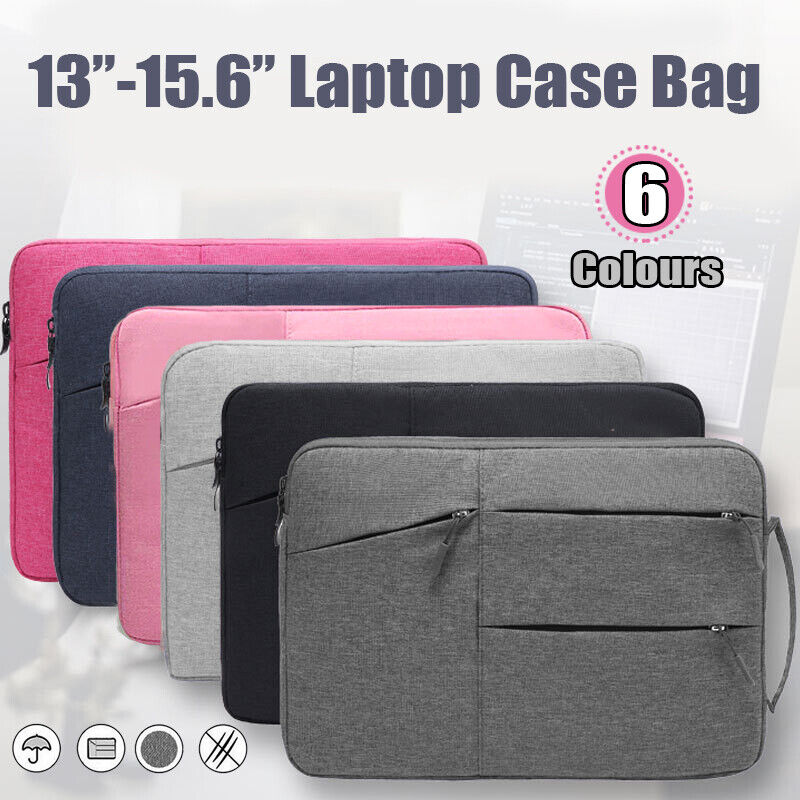 Laptop Sleeve Travel Bag Carry Case for MacBook Air Pro 13" 15.6"  Lenovo Dell