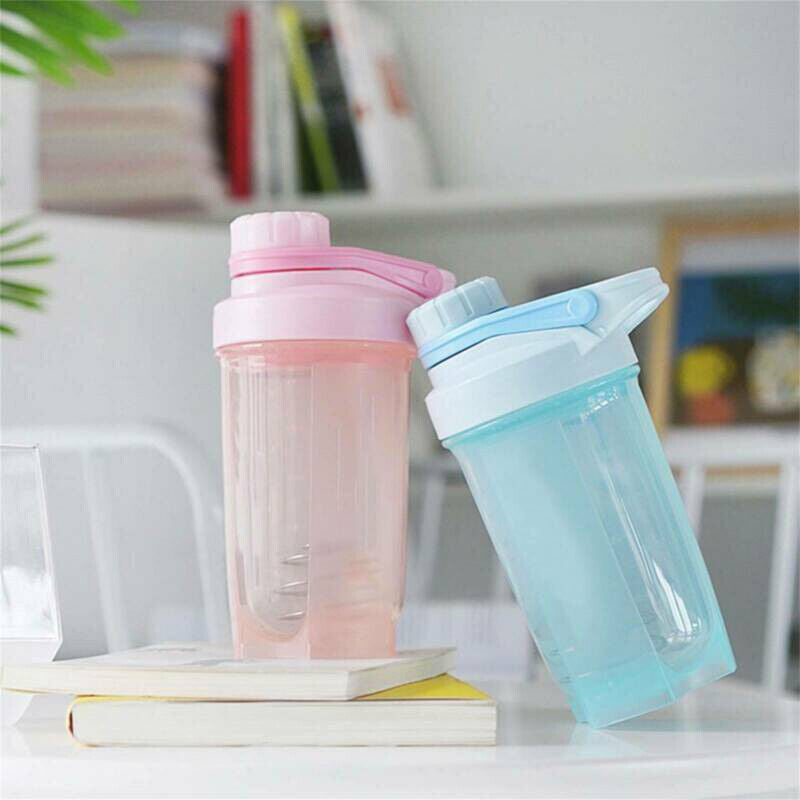 500ml Protein Shake Bottle with Mixing Ball Lid Seal Sports Water Bottle