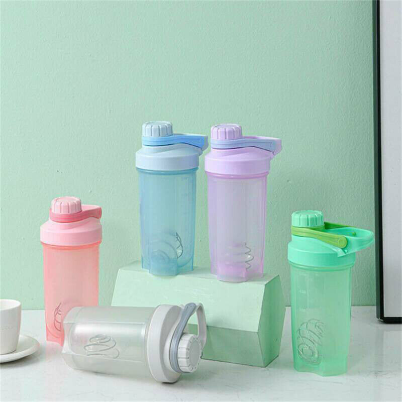 500ml Protein Shake Bottle with Mixing Ball Lid Seal Sports Water Bottle
