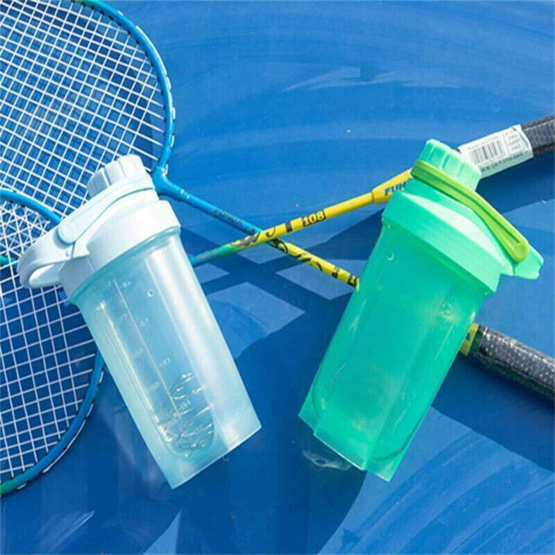 500ml Protein Shake Bottle with Mixing Ball Lid Seal Sports Water Bottle
