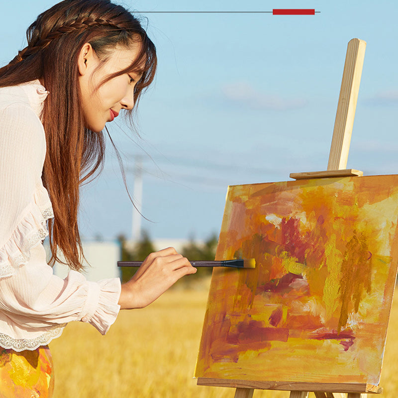 6 Pcs Art Paint Brush Set Nylon Brushes for Acrylic Oil Watercolor