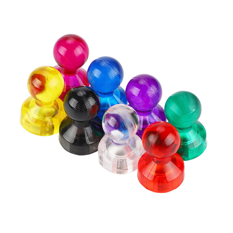 10–40 Pcs Magnetic Push Pins for Fridge and Whiteboard