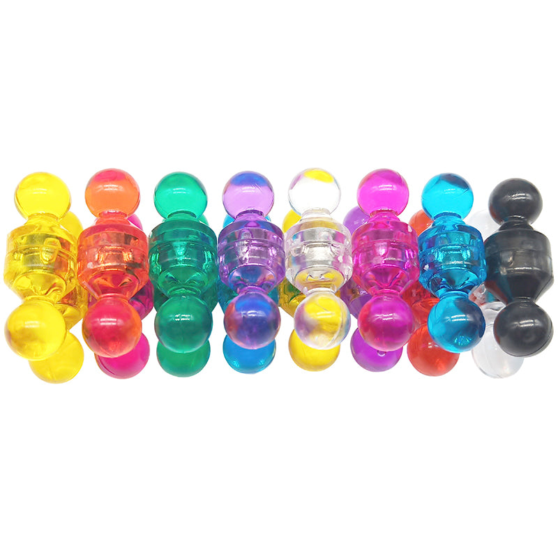 10–40 Pcs Magnetic Push Pins for Fridge and Whiteboard
