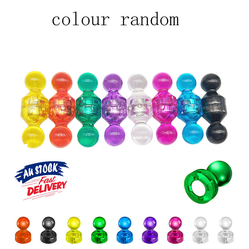 10–40 Pcs Magnetic Push Pins for Fridge and Whiteboard