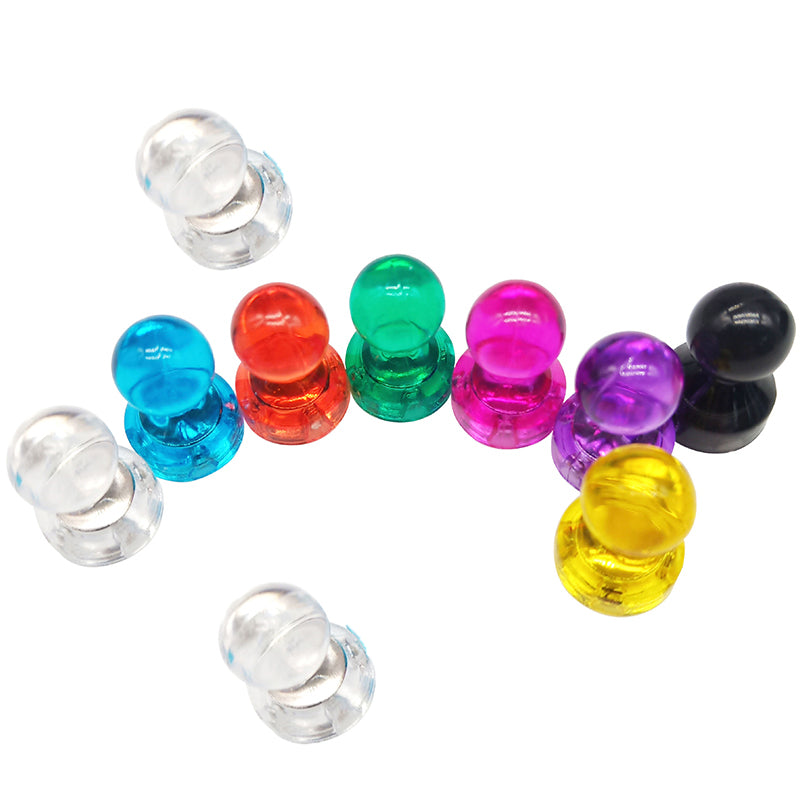 10–40 Pcs Magnetic Push Pins for Fridge and Whiteboard