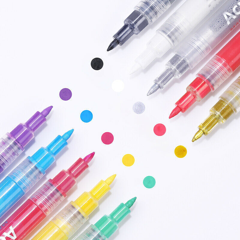 1/10 Pcs Nail Art Pen Fine Line for 3D Designs DIY Painting