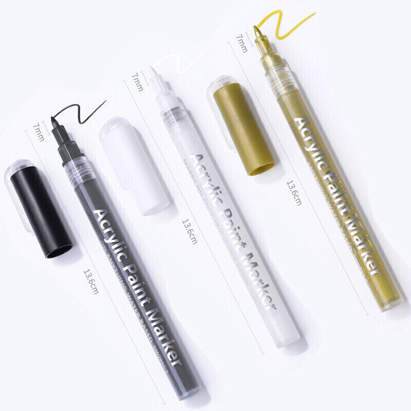 1/10 Pcs Nail Art Pen Fine Line for 3D Designs DIY Painting