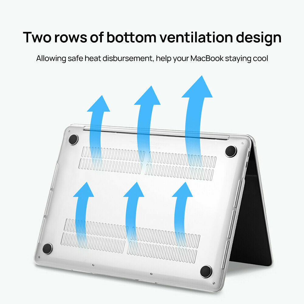 Lightweight Clear Frosted Hard Case Cover for MacBook