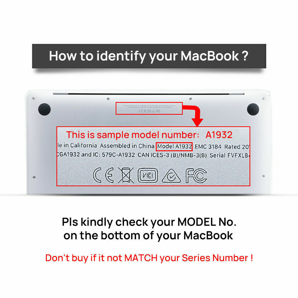 Lightweight Clear Frosted Hard Case Cover for MacBook