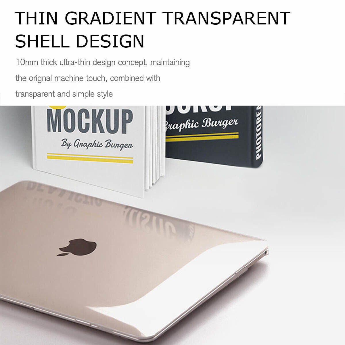 Lightweight Clear Frosted Hard Case Cover for MacBook