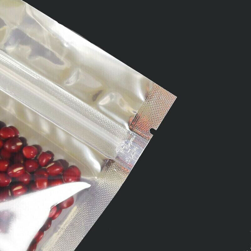 50pcs Mylar Stand Up Zip Lock Food Bags