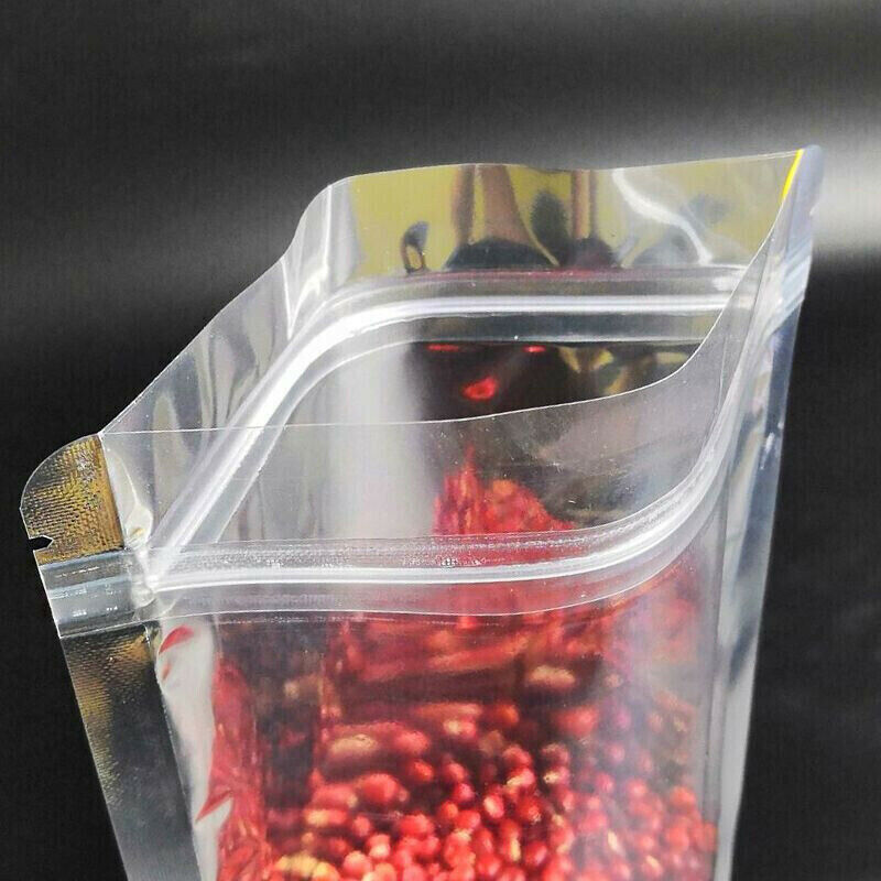 50pcs Mylar Stand Up Zip Lock Food Bags