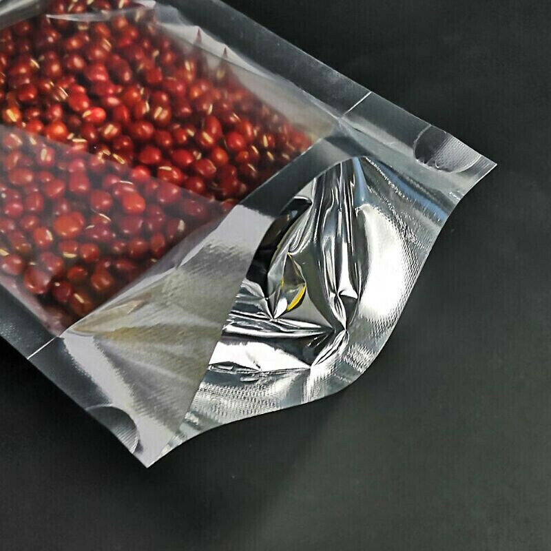 50pcs Mylar Stand Up Zip Lock Food Bags