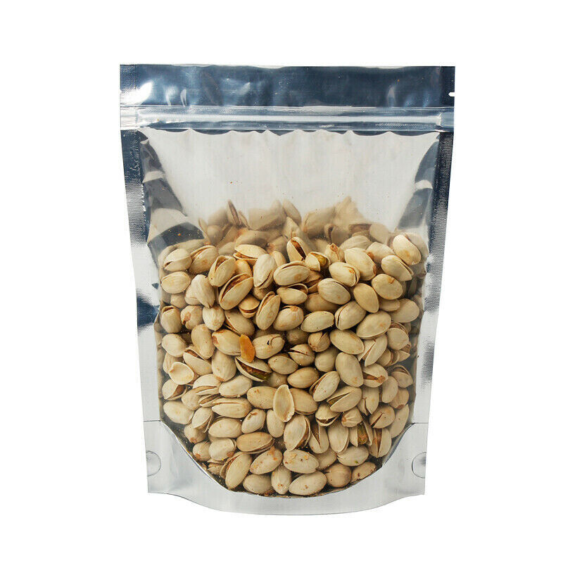 50pcs Mylar Stand Up Zip Lock Food Bags