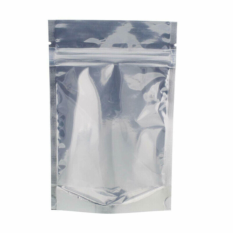 50pcs Mylar Stand Up Zip Lock Food Bags