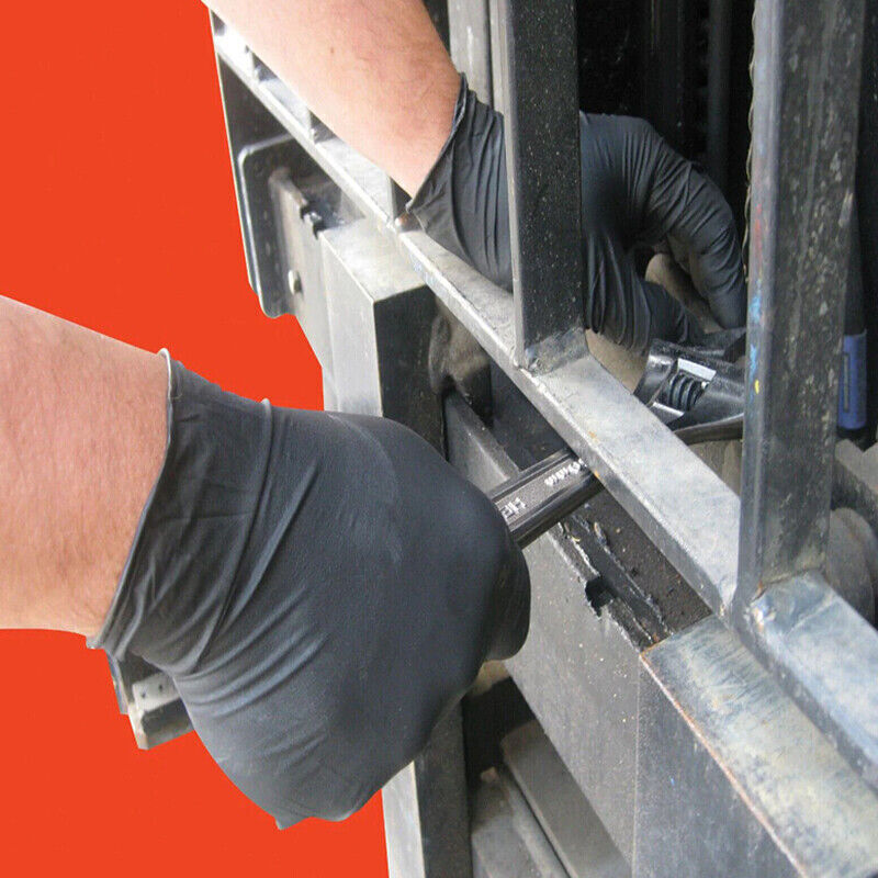 100 Pcs Nitrile Gloves Industrial Disposable Protective Handwear for Work