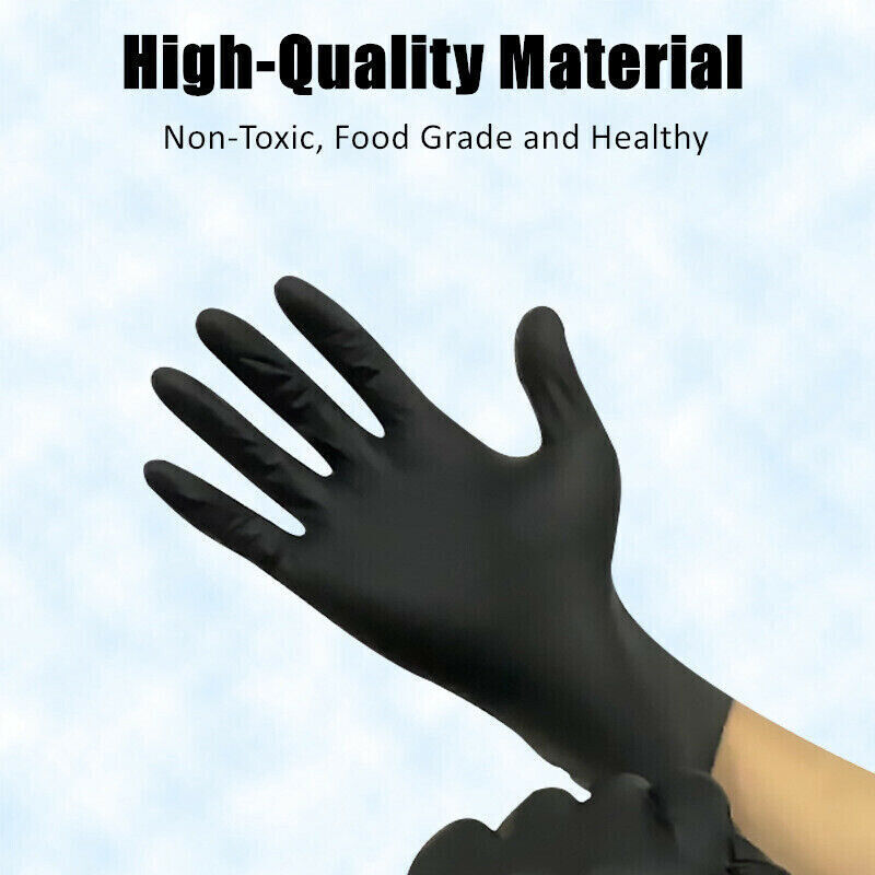100 Pcs Nitrile Gloves Industrial Disposable Protective Handwear for Work
