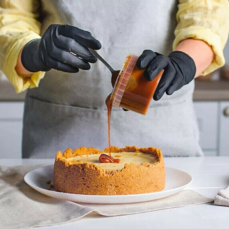 100 Pcs Nitrile Gloves Industrial Disposable Protective Handwear for Work