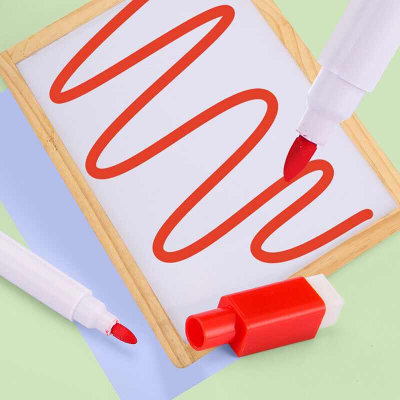 8PCS Magnetic Whiteboard Marker Pens with Eraser Lid