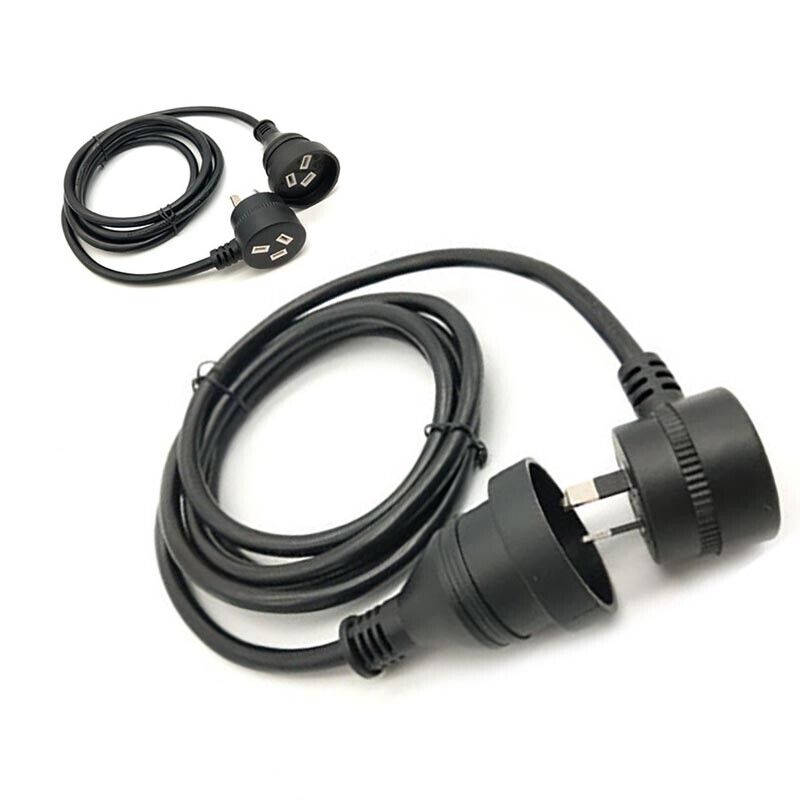 1M Piggyback Extension Cord 240V Power Lead 3-Pin