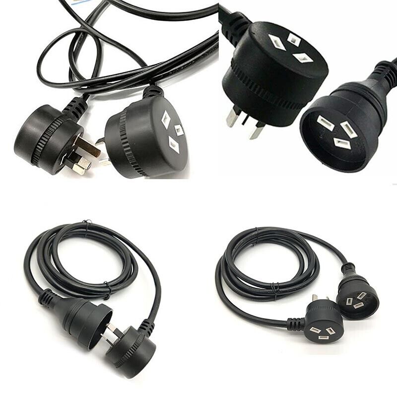 1M Piggyback Extension Cord 240V Power Lead 3-Pin
