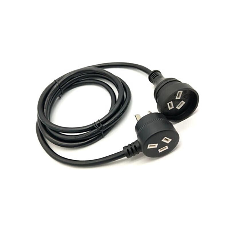 1M Piggyback Extension Cord 240V Power Lead 3-Pin