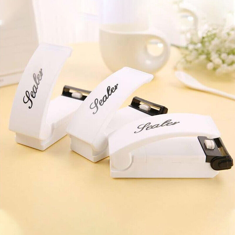 Mini Plastic Bag Heat Sealer Portable White ABS Food Sealing Tool