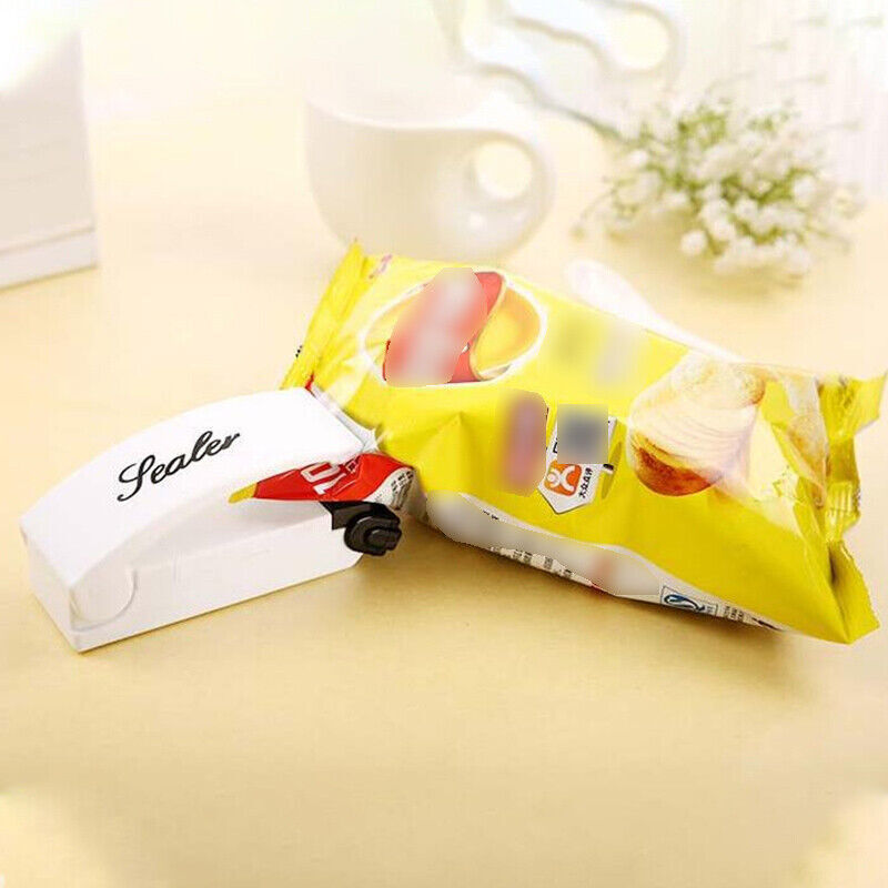 Mini Plastic Bag Heat Sealer Portable White ABS Food Sealing Tool