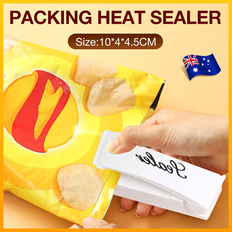 Mini Plastic Bag Heat Sealer Portable White ABS Food Sealing Tool