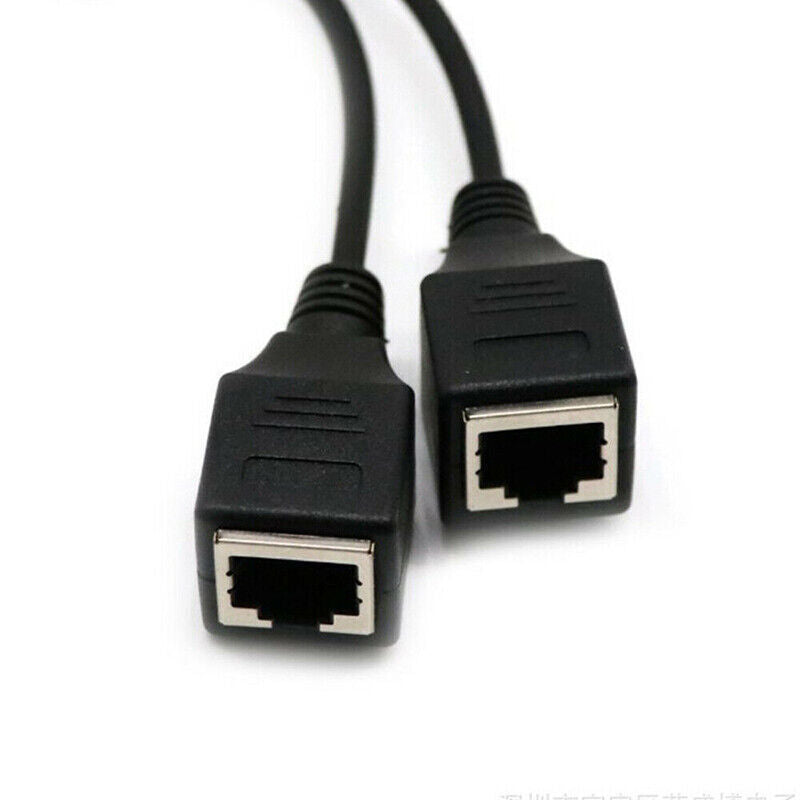 RJ45 Cat6 Ethernet Splitter 1 Male to 2 Female