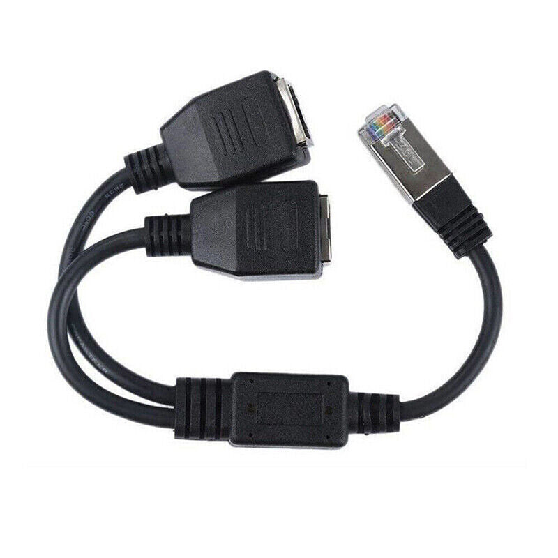 RJ45 Cat6 Ethernet Splitter 1 Male to 2 Female