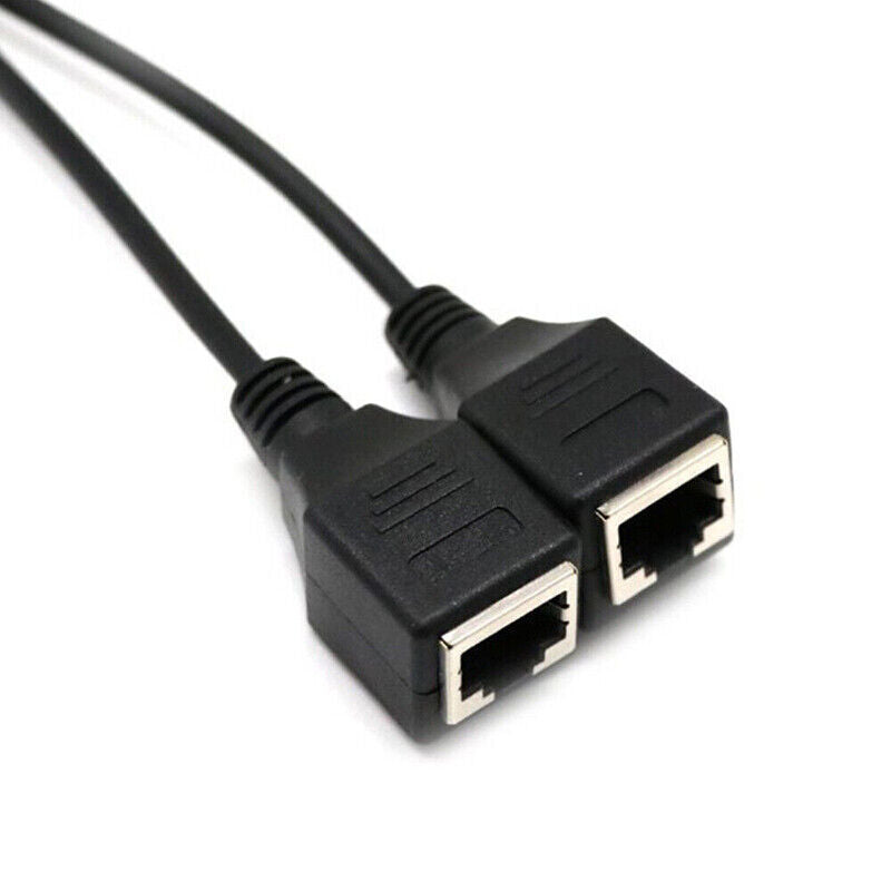 RJ45 Cat6 Ethernet Splitter 1 Male to 2 Female