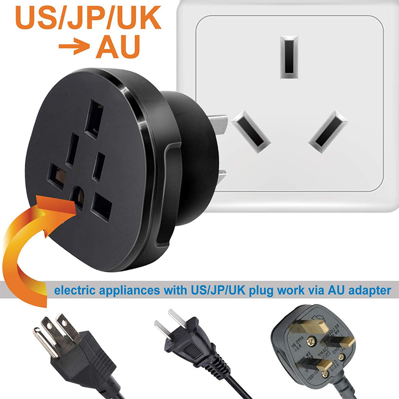 Universal Travel Power Plug Adapter US EU UK to AU