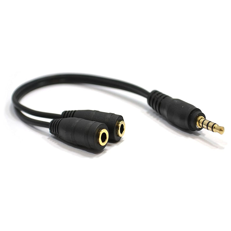 3.5mm AUX Earphone Splitter 2 Way Audio Cable