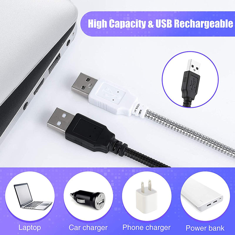 USB LED Light Lamp with 10 LEDs Flexible Metal Neck