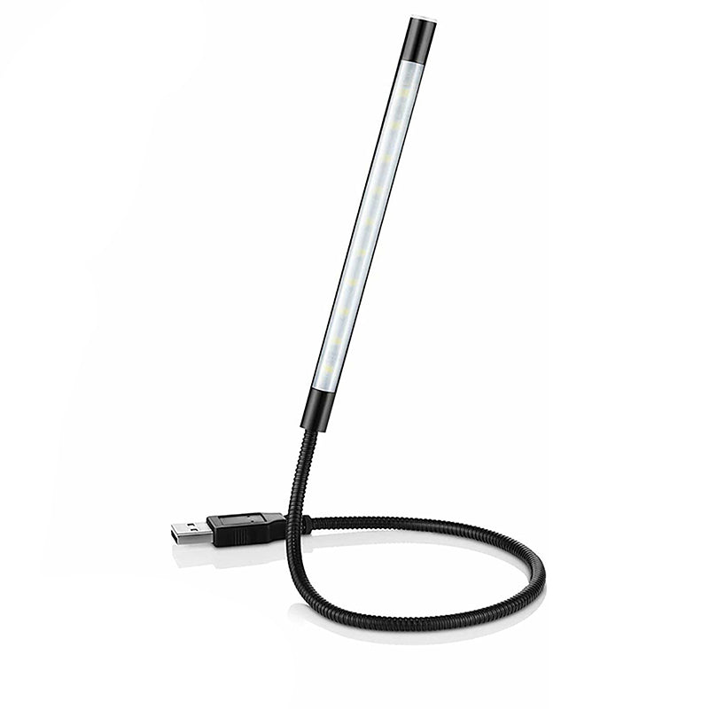 USB LED Light Lamp with 10 LEDs Flexible Metal Neck