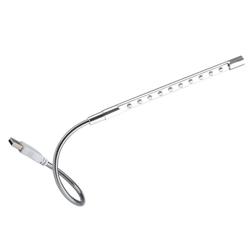USB LED Light Lamp with 10 LEDs Flexible Metal Neck
