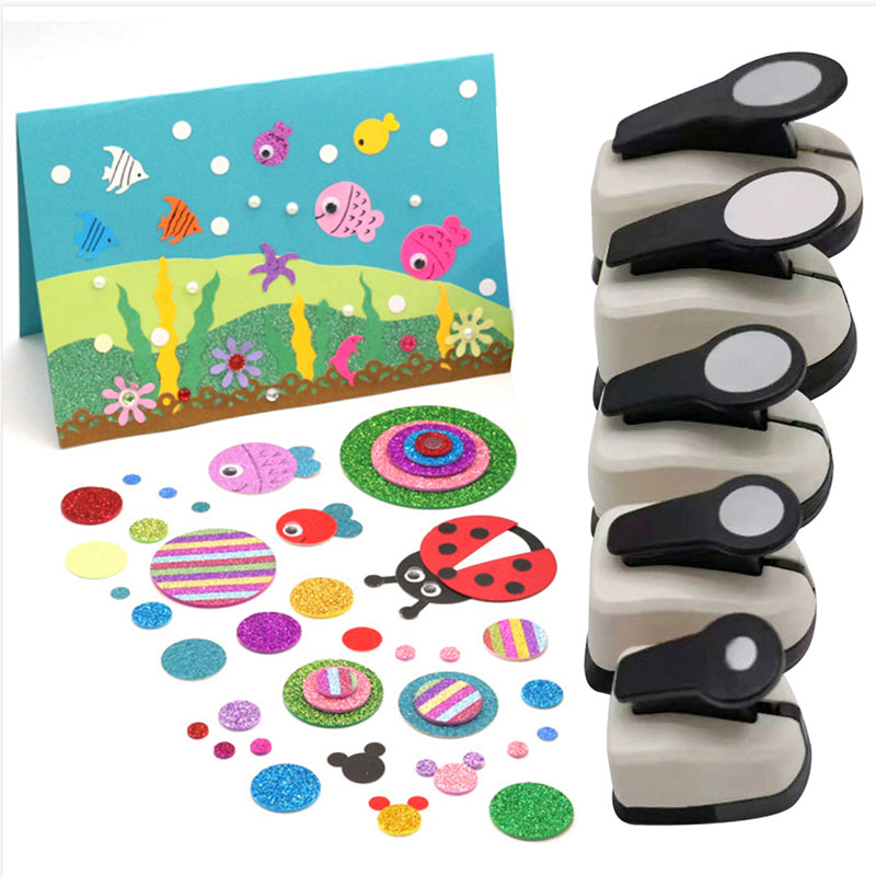 Circle Hole Punch 5 Sizes for Scrapbooking and Cards