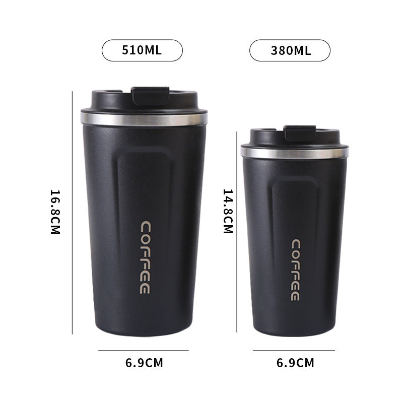 Insulated Coffee Mug Travel Cup Stainless Steel Flask 380ml 510ml Reusable
