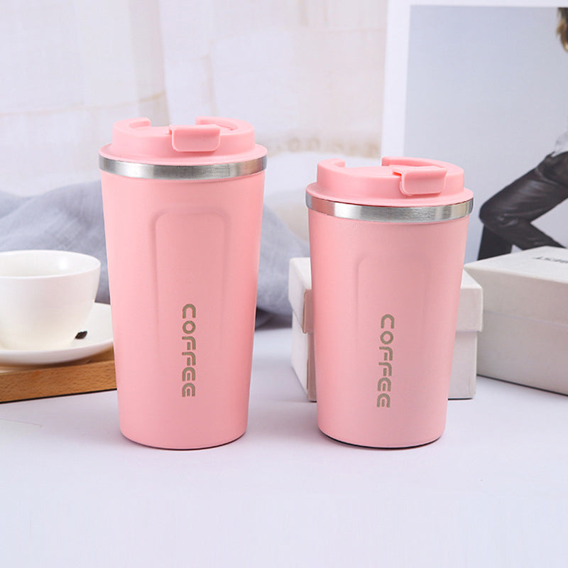 Insulated Coffee Mug Travel Cup Stainless Steel Flask 380ml 510ml Reusable