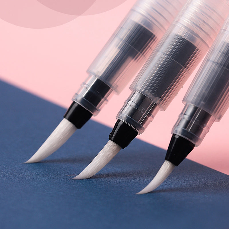 6x Artist Ink Water Brush Pen Set for Watercolor Calligraphy Painting Drawing