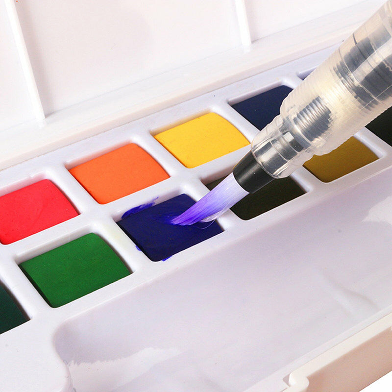 6x Artist Ink Water Brush Pen Set for Watercolor Calligraphy Painting Drawing