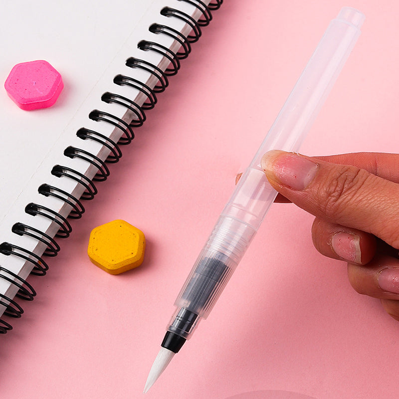 6x Artist Ink Water Brush Pen Set for Watercolor Calligraphy Painting Drawing