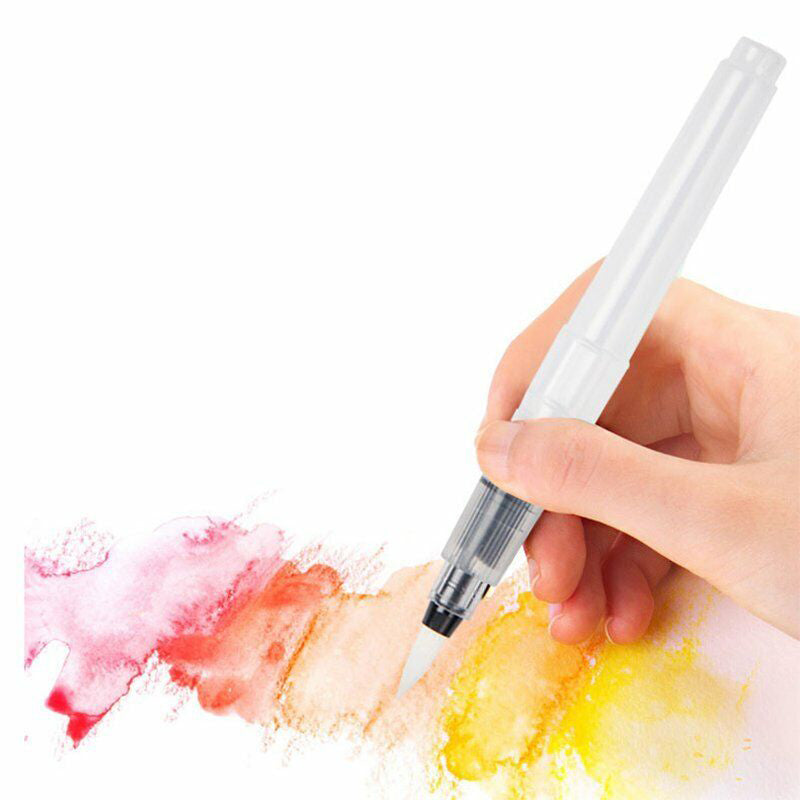 6x Artist Ink Water Brush Pen Set for Watercolor Calligraphy Painting Drawing