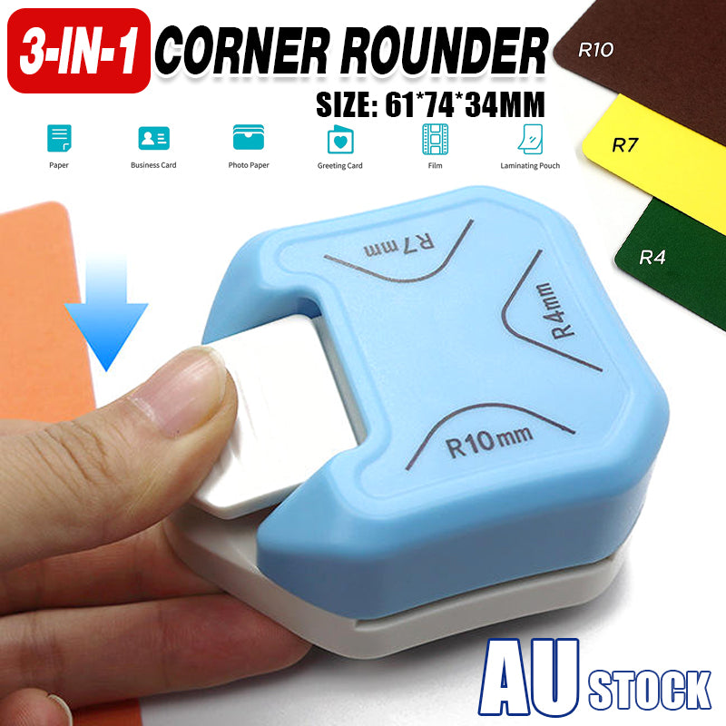 3-in-1 Corner Trimmer with R4mm R7mm R10mm