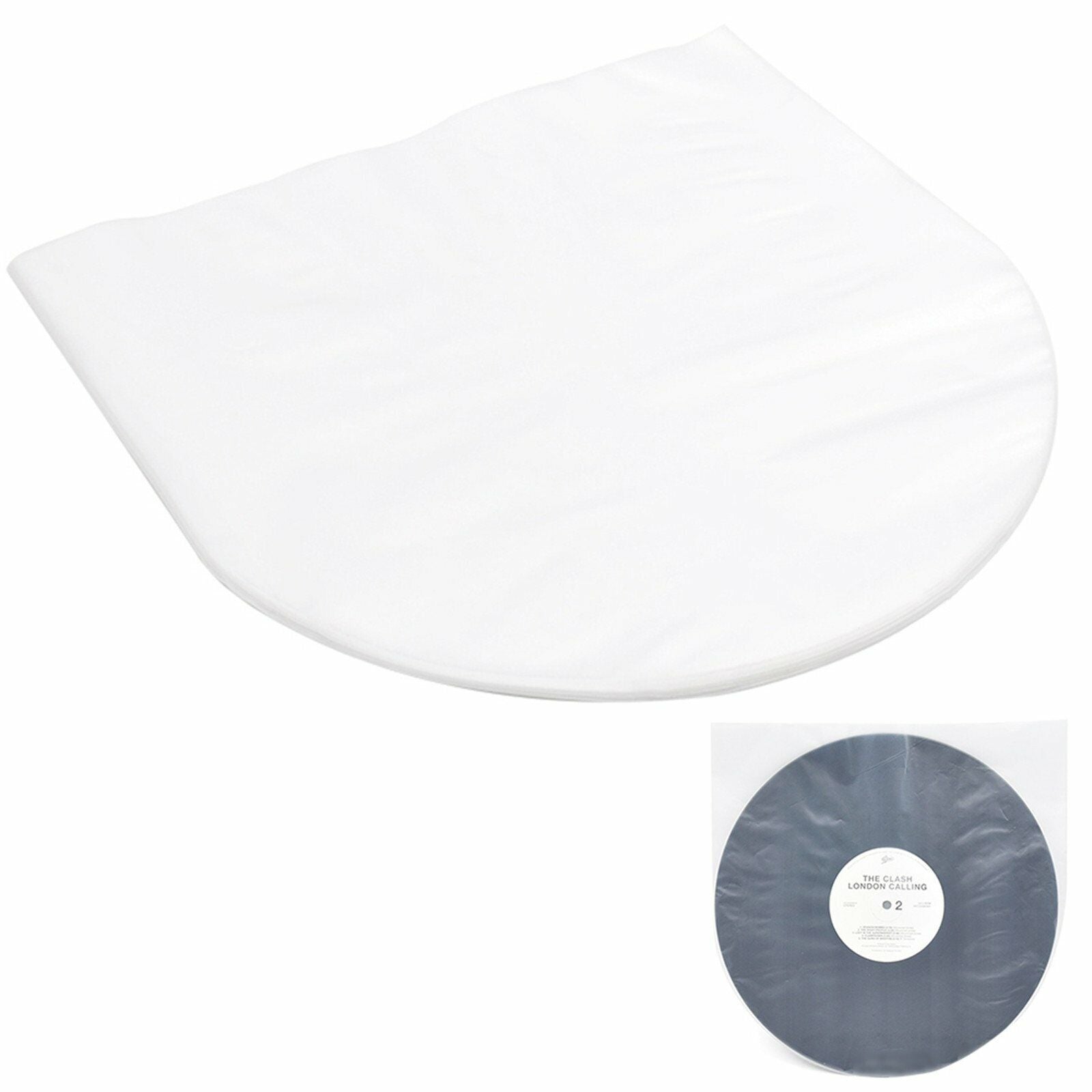 50 Pcs Vinyl Record Inner Sleeves Protective Dustproof
