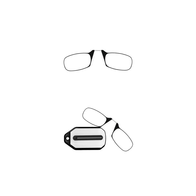 Portable Nose Clip Reading Glasses Frameless Light