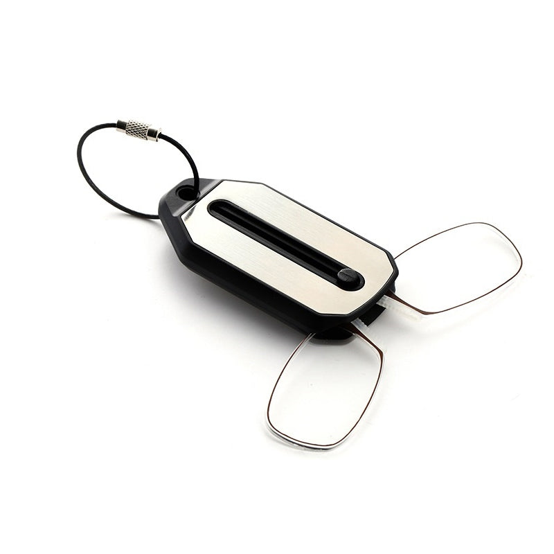 Portable Nose Clip Reading Glasses Frameless Light